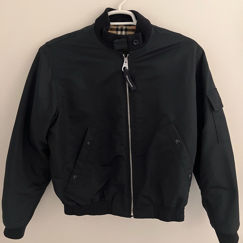 Burberry Bomber Jacket with signature check.